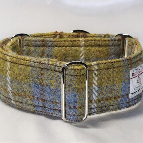 Orange Plain Weave Hound Collar in Harris Tweed. Lovely Soft Etsy