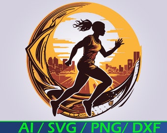 Track and Field SVG Digital Download runner svg track and field clip art cross country png track and field logo for sublimation sprinter svg