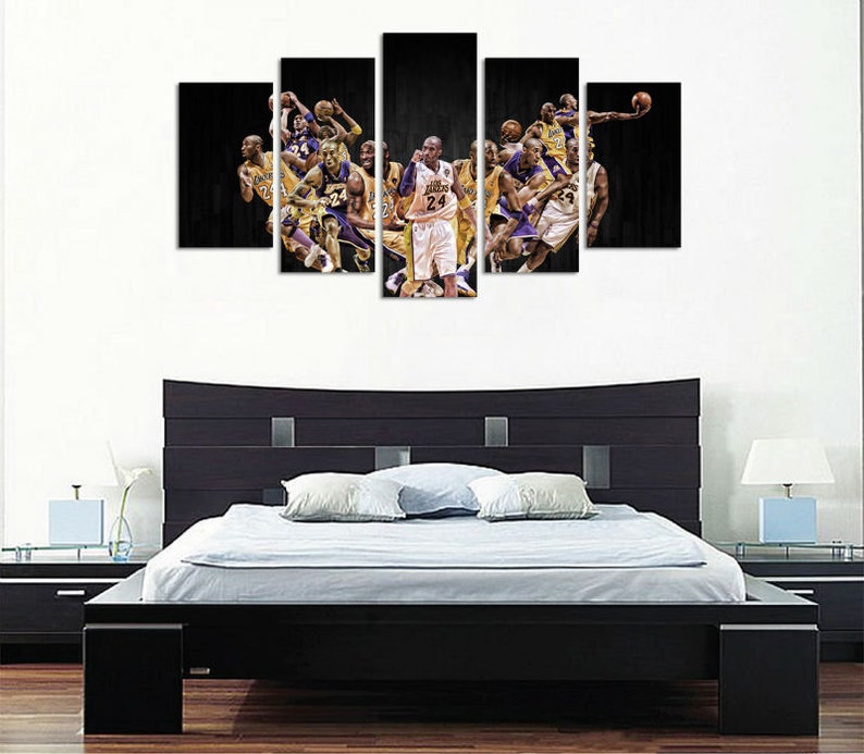 Kobe Bryant 5 Piece Canvas Home Decor Wall Art 5 Panel RIP Etsy