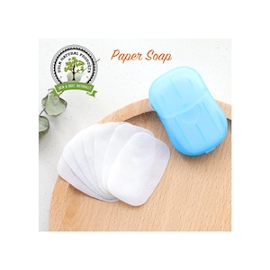 Portable paper soap sheets