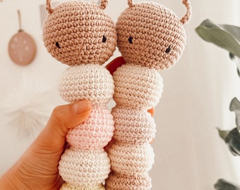 Crochet pattern Kitty the caterpillar, German, crochet, crochet pattern, English, Amigurumi