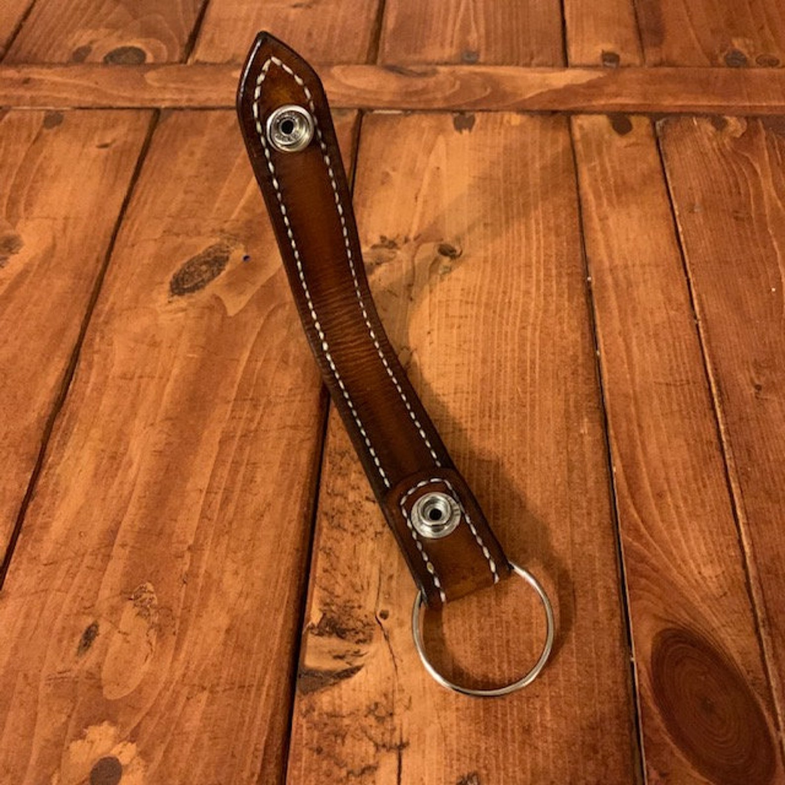 Heavy Duty Leather Key Chain Belt Loop Key Ring Durable Top Etsy