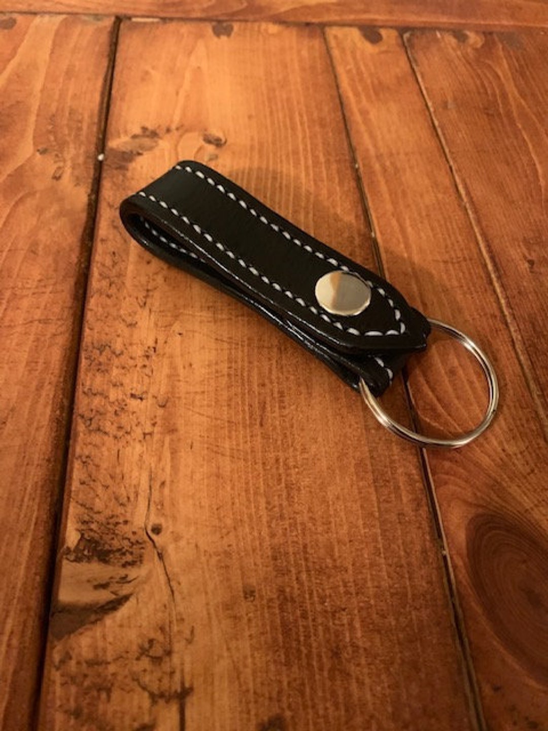 Heavy Duty Leather Key Chain, Belt Loop Key Ring, Durable, Top Grain