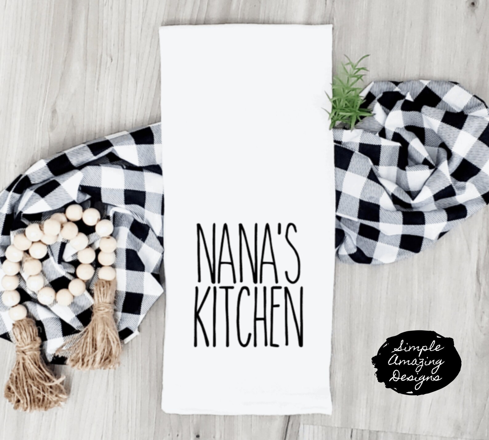 Farmhouse Custom Kitchen Towels Custom Kitchen tea towel Etsy