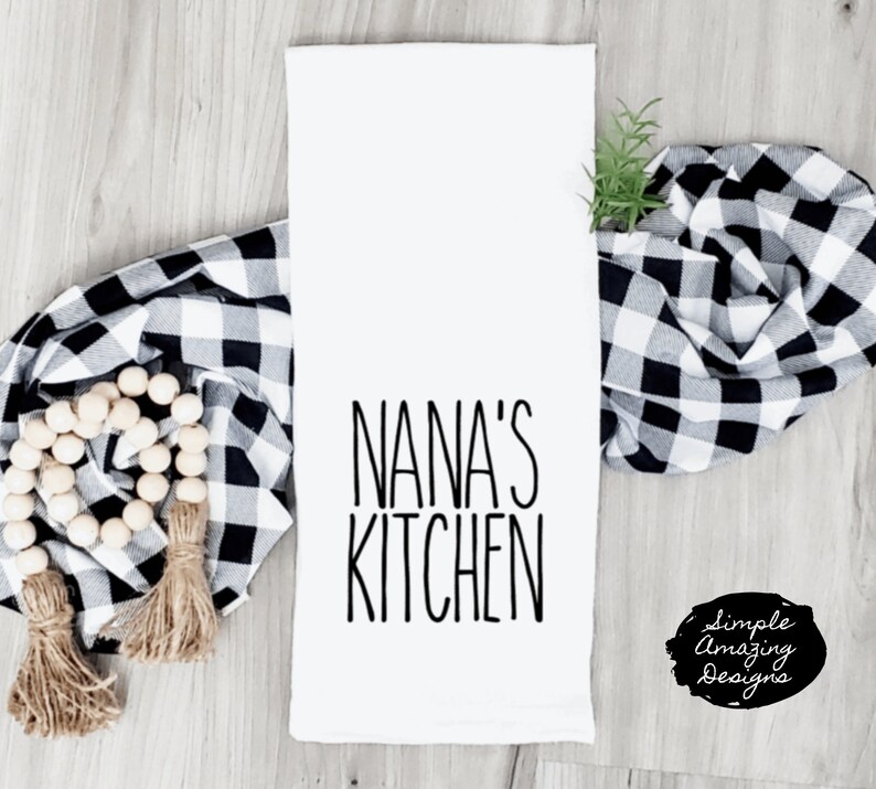 Farmhouse Custom Kitchen Towels Custom Kitchen tea towel Etsy