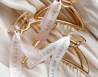 Bridesmaid Hair Claw | Bridesmaid Hair Clips | Bridesmaid Gift | Maid of Honor Gift | Bridesmaid Proposal Gift