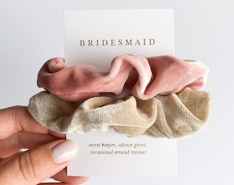 bridesmaid scrunchies