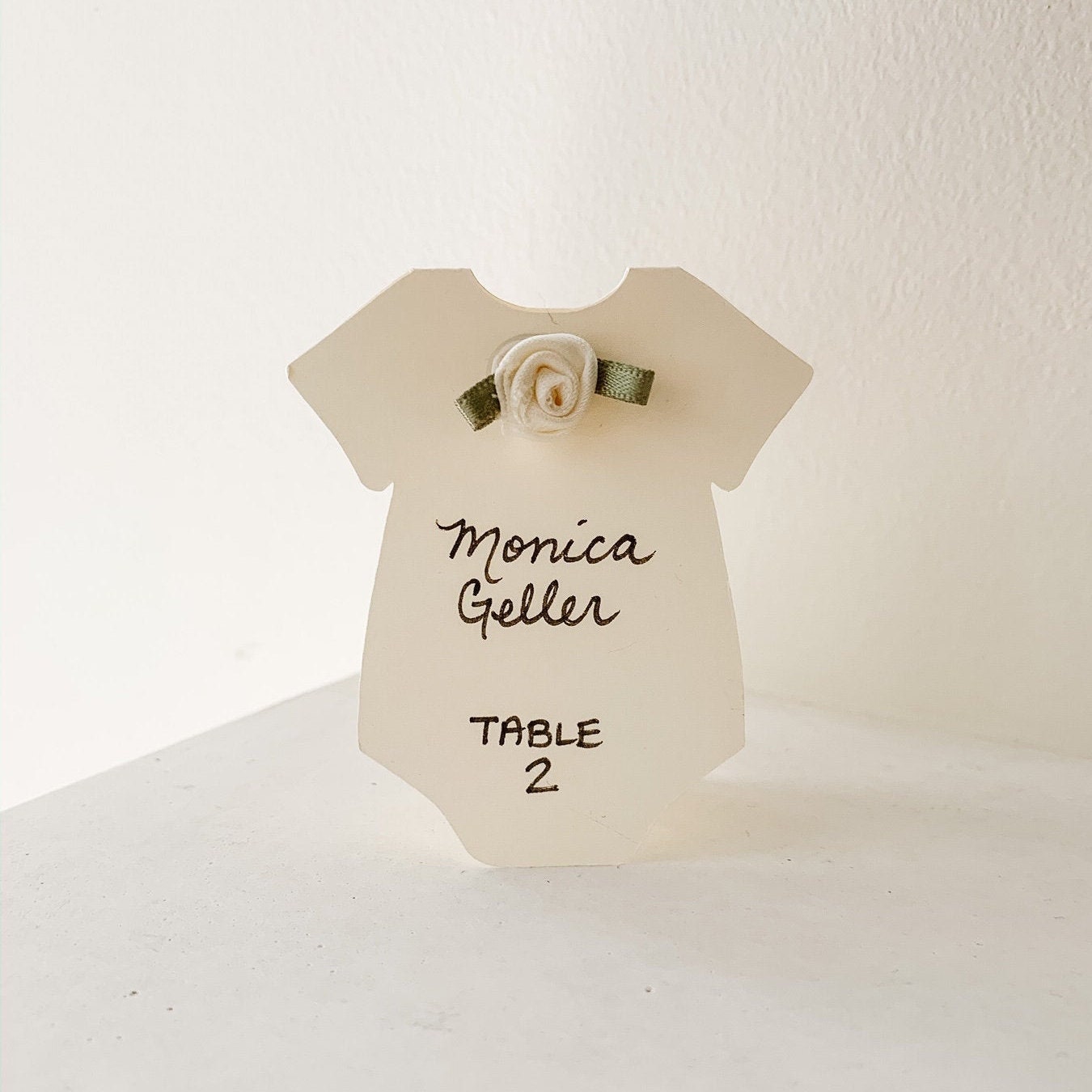 Onesie Baby Shower Place Cards Baby Shower Seating Chart Etsy