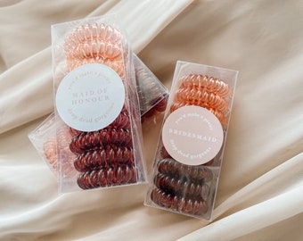 Bridesmaid Hair ties | Bridesmaid proposal gift | Bridesmaid gift | Bridesmaid Scrunchies | Bridesmaid | Bridesmaid Proposal box