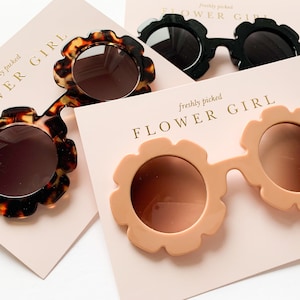 Flower Girl Sunglasses | Flower Girl Sunnies | Flower Girl Gift | Girls Sunglasses | Flower Sunglasses | Floral Sunglasses