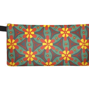 African Print Zipper Pouch- Matches Darrel Journal