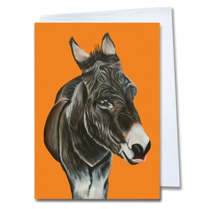 Cartão de felicitações de burro - Thomas