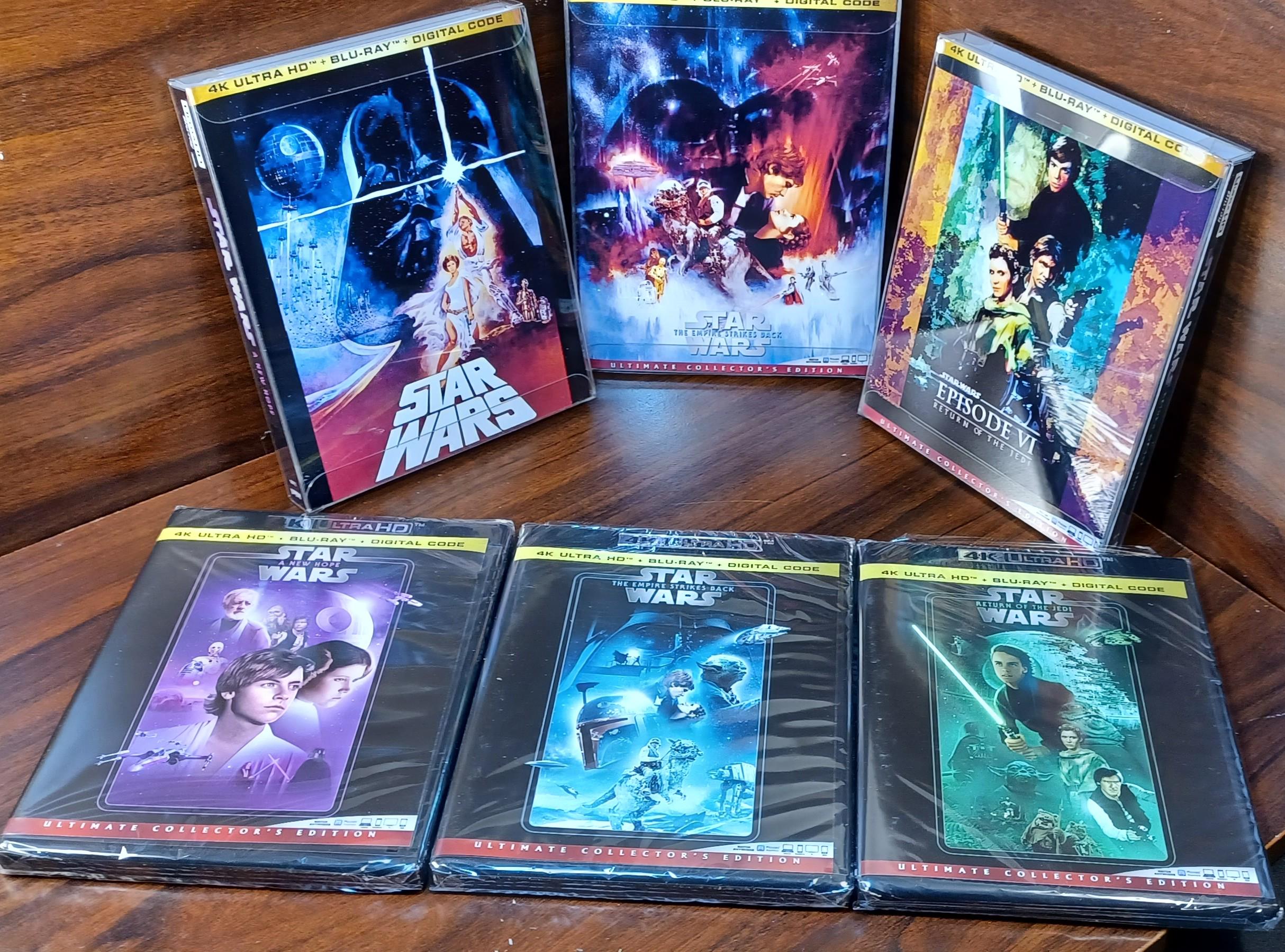 Star Wars – Original Trilogy (4K) With Custom Slipcovers and