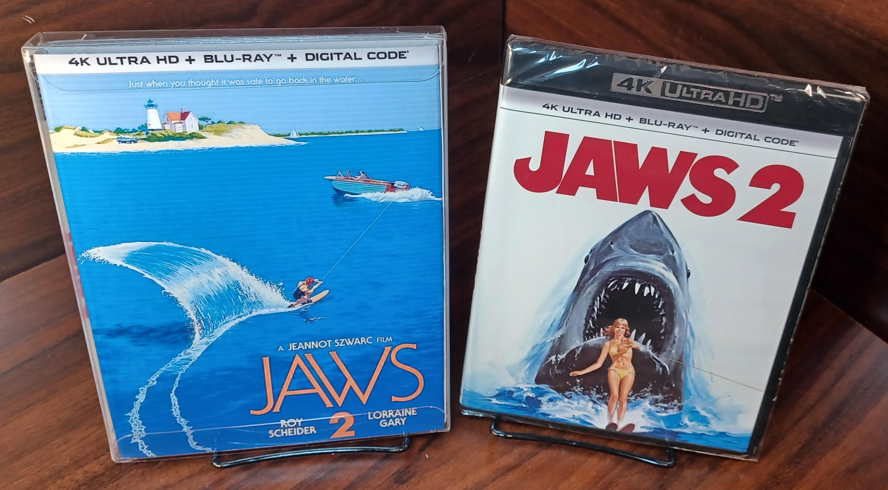DAMIJAW Blu-ray 2作品セット Jaws 2 (4k+blu-ray) Custom Slipcover W/protective Sleeve-new-box