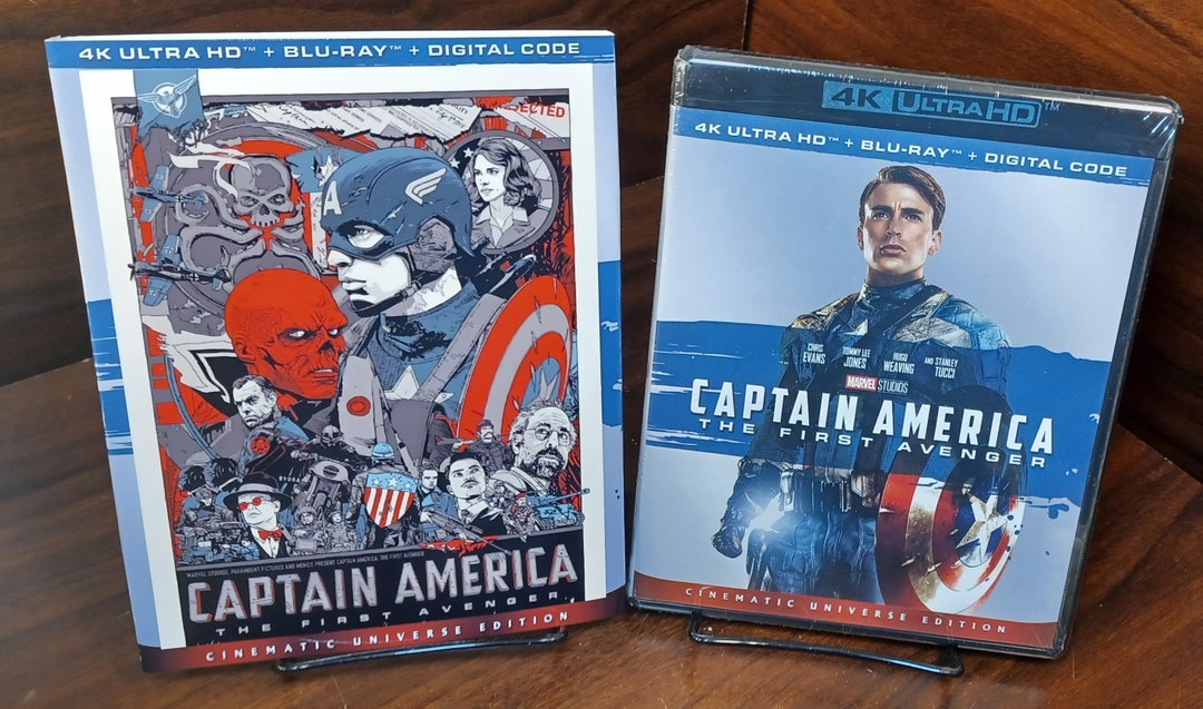 Captain America 4kbluraydigitalcustom Slipcovernewbox Etsy