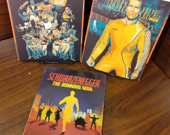 The Running Man STEELBOOK (4K-No Digital) CUSTOM SLIPCOVER-Box Shipping