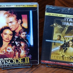 Star Wars Attack of the Clones (4K+Blu-ray)-NEW-Custom Slipcover w/Protective Sleeve-Box Shipping