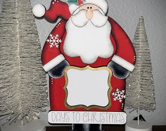 Santa Christmas Countdown + Handpainted