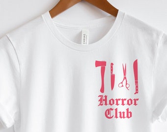 Halloween Horror Club T-Shirt: Spooky Movie Fan Gift