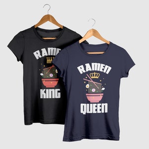 Ramen Queen Japanese Noodle Soup Bowl Anime Food Gifts for Women T-Shirt