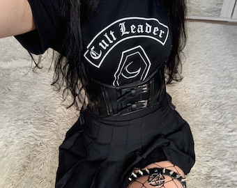 Ropa gótica pastel, camiseta de líder de culto, ataúd, nu goth, camiseta unisex para hombre o mujer, grunge suave pastel perfecto, regalo gótico