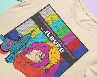 Vaporwave Aesthetic, Synthwave T-shirt, Streetwear Fashion, Soft Grunge Clothes, Cyberpunk Clothing