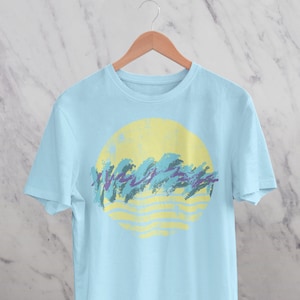 Vaporwave Aesthetic Minimalist Retro T-Shirt, Synthwave, Outrun Tee, Retro Summer Vintage Gift for Him, Her, Friends, or Birthday