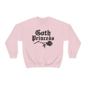Goth Princess Creepy Cute Sweater - Gothic Clothes, Kawaii Goddess, Pastel Goth Sweatshirt, Halloween Unisex Top image 2