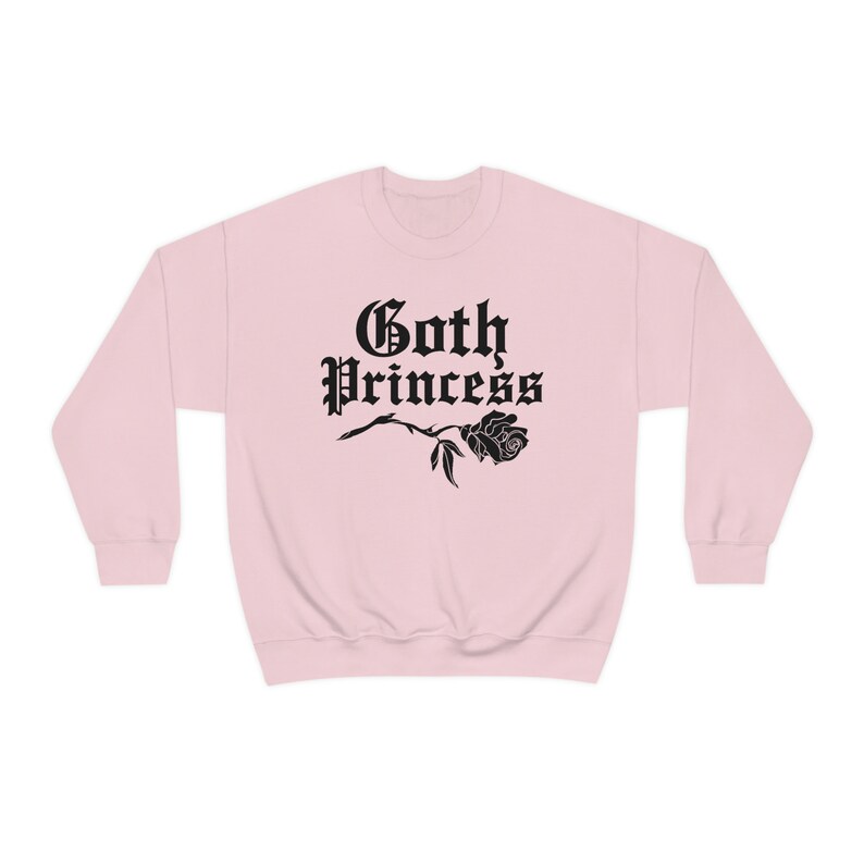 Goth Princess Creepy Cute Sweater - Gothic Clothes, Kawaii Goddess, Pastel Goth Sweatshirt, Halloween Unisex Top image 2