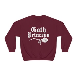 Goth Princess Creepy Cute Sweater - Gothic Clothes, Kawaii Goddess, Pastel Goth Sweatshirt, Halloween Unisex Top image 5