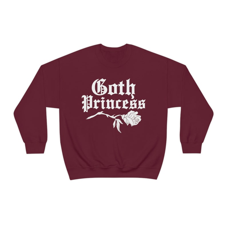 Goth Princess Creepy Cute Sweater - Gothic Clothes, Kawaii Goddess, Pastel Goth Sweatshirt, Halloween Unisex Top image 5