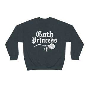 Goth Princess Creepy Cute Sweater - Gothic Clothes, Kawaii Goddess, Pastel Goth Sweatshirt, Halloween Unisex Top image 3