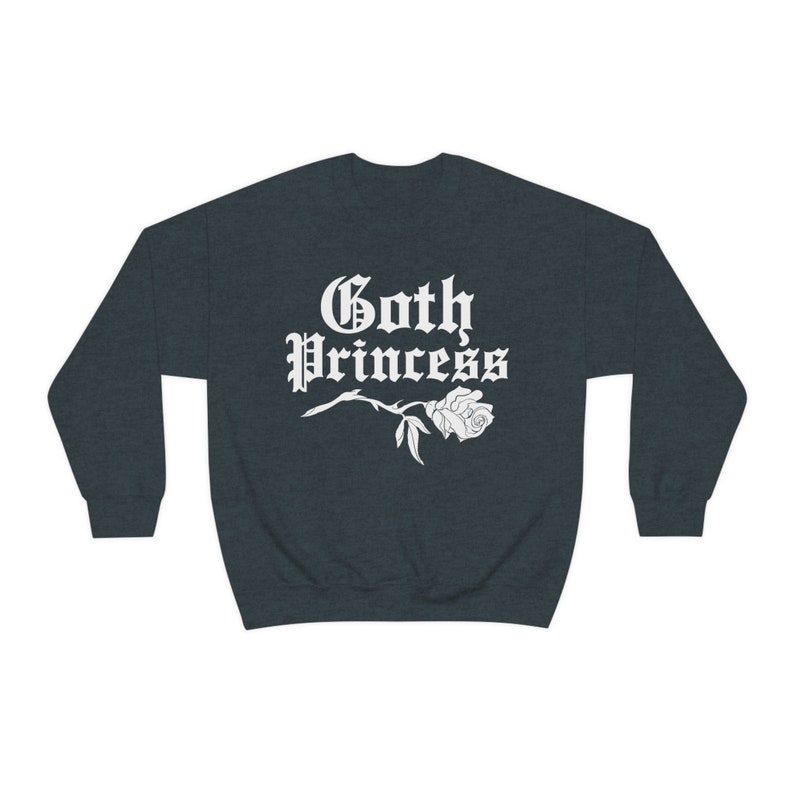Goth Princess Creepy Cute Sweater - Gothic Clothes, Kawaii Goddess, Pastel Goth Sweatshirt, Halloween Unisex Top image 3