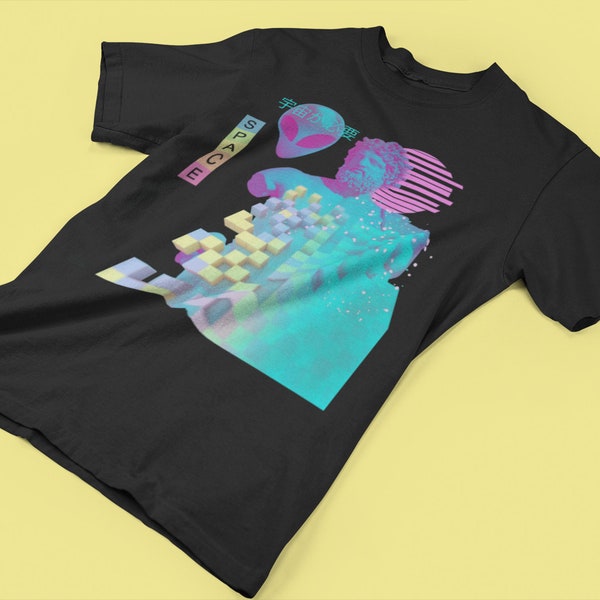 Vaporwave T-shirt, 90s Clothing, Vaporwave Outrun Aesthetic, vintage Shirt, Retro Unisex Tee