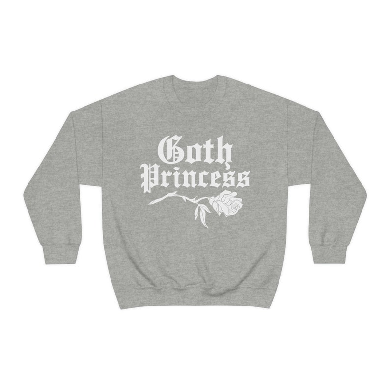 Goth Princess Creepy Cute Sweater - Gothic Clothes, Kawaii Goddess, Pastel Goth Sweatshirt, Halloween Unisex Top image 9
