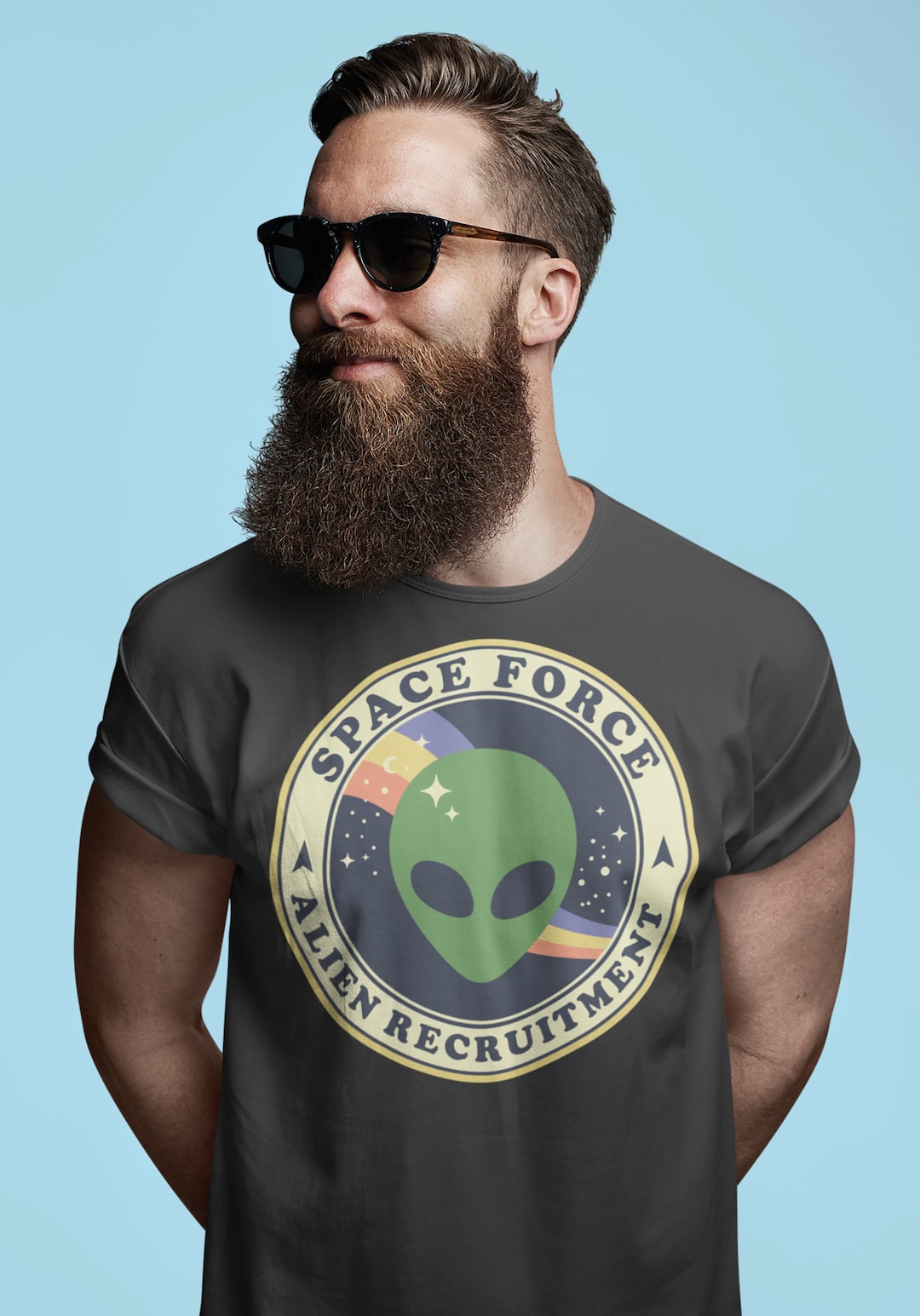 Space Force Alien Nasa UFO Gift T Shirt Vintage Styled - Etsy