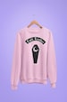 Kawaii Goth Cult Leader Sweater - Pastel Grunge Clothing, Gothic Coffin, Halloween, Nu Goth, Plus Size, Unisex Hardcore Grunge Sweatshirt 