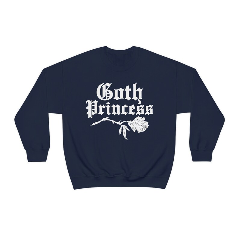 Goth Princess Creepy Cute Sweater - Gothic Clothes, Kawaii Goddess, Pastel Goth Sweatshirt, Halloween Unisex Top image 6