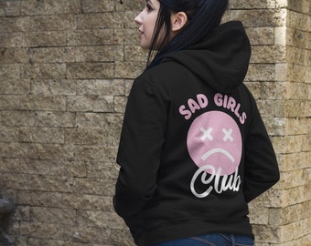 Sad Girls Club Hoodie: Vaporwave Pastel Goth Graphic Sweater