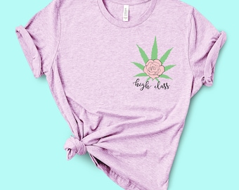 Pastel Weed Stoner Shirt - Stoner Gift Pastel Goth Cannabis Shirt Marijuana t shirt 420 Indica Sativa Hemp Pot Gift for Her
