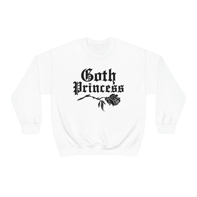 Goth Princess Creepy Cute Sweater - Gothic Clothes, Kawaii Goddess, Pastel Goth Sweatshirt, Halloween Unisex Top image 8