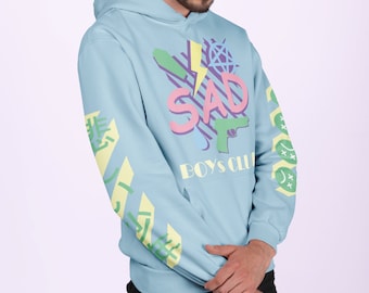 Vaporwave Hoodie: Sad Boys Club Pastel Art Unisex Sweatshirt