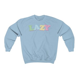 Pastell Goth Pullover: Yume Kawaii Harajuku Fashion Light Blue