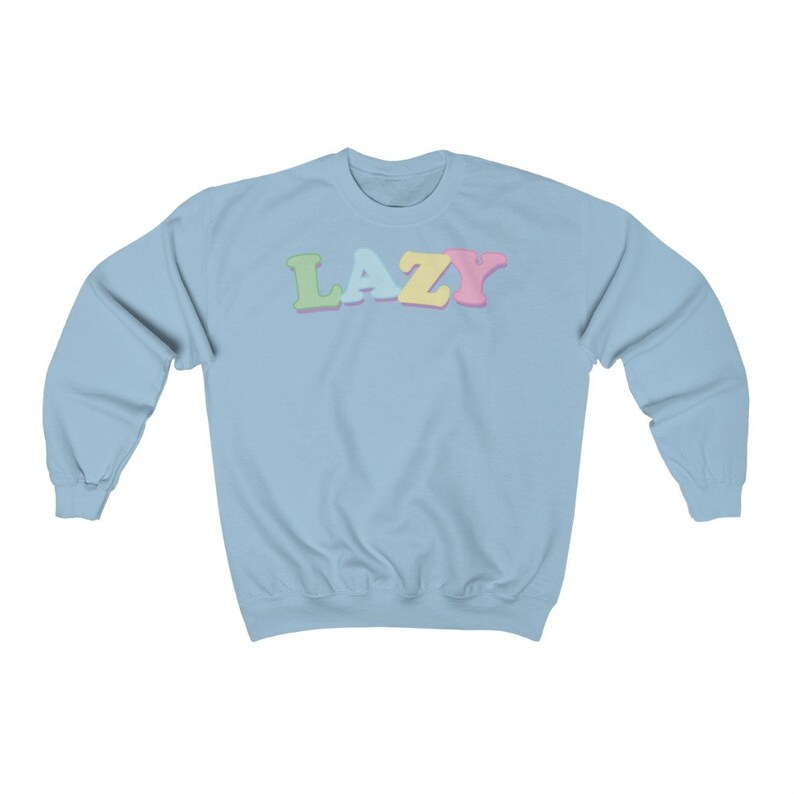 Pastell Goth Pullover: Yume Kawaii Harajuku Fashion Light Blue