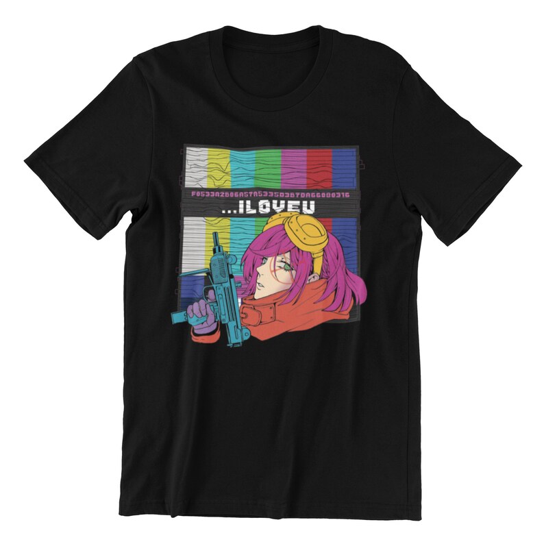 Vaporwave Aesthetic, Synthwave T-shirt, Streetwear Fashion, Soft Grunge Clothes, Cyberpunk Clothing Black
