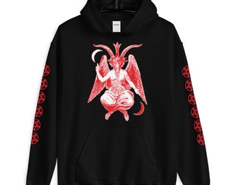 Baphomet Satanic Pentagram Hoodie Occult Art Dark - Etsy Finland Baphomet Satanic Pentagram Hoodie Occult Art Dark - Etsy Finland
