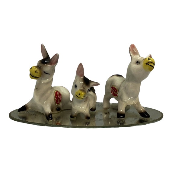 Miniature donkey figurines sale
