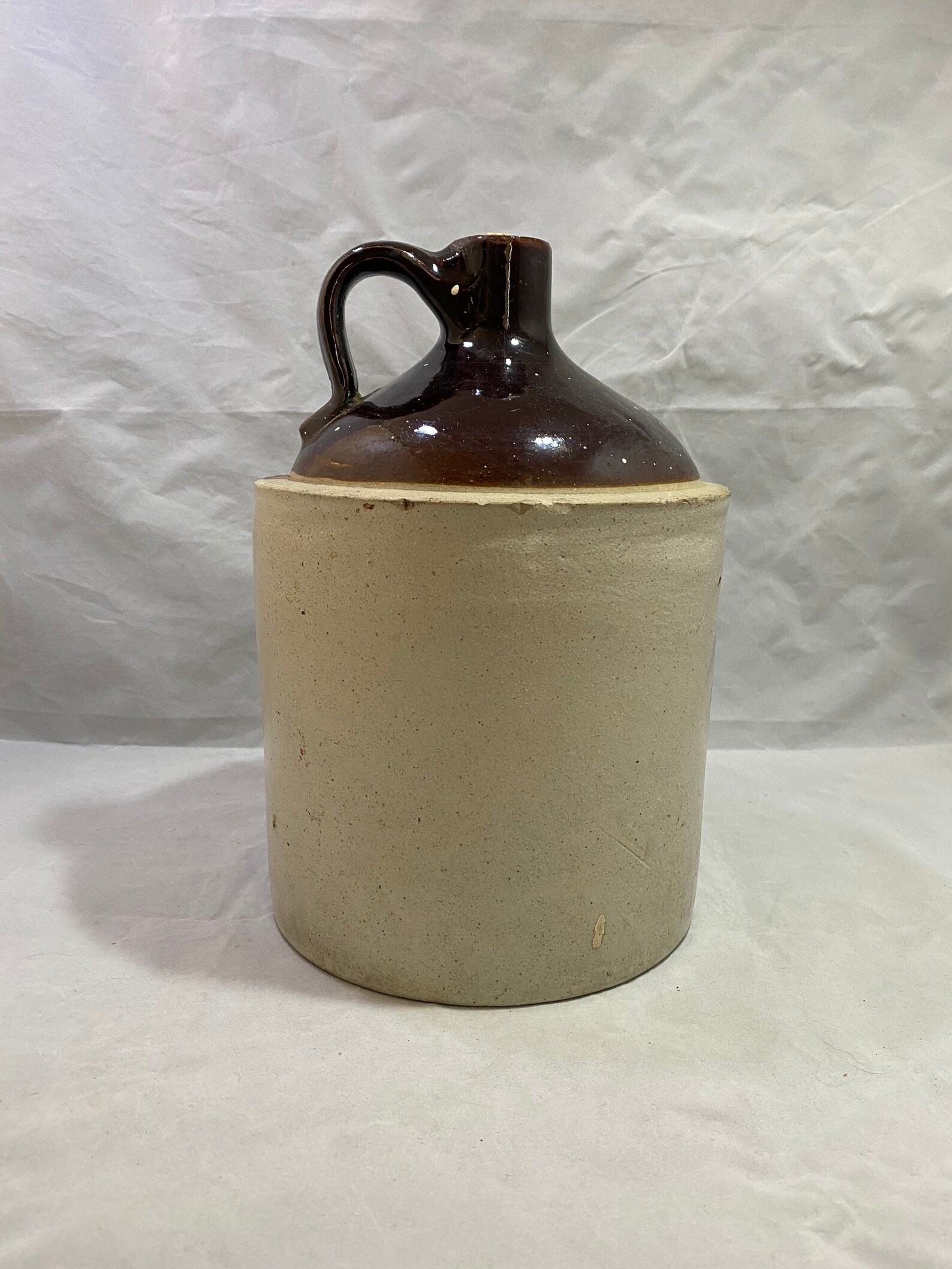 Antique Vintage Western Stoneware Crock Whiskey Jug Two Tone Etsy