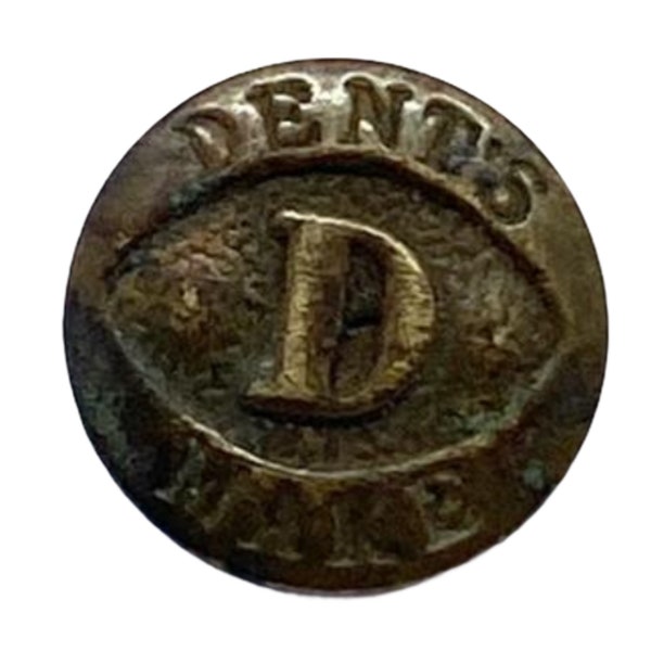 1920s Dents Glove Button Rare Antique Metal Button Victorian Women Replacement Attire Accessory