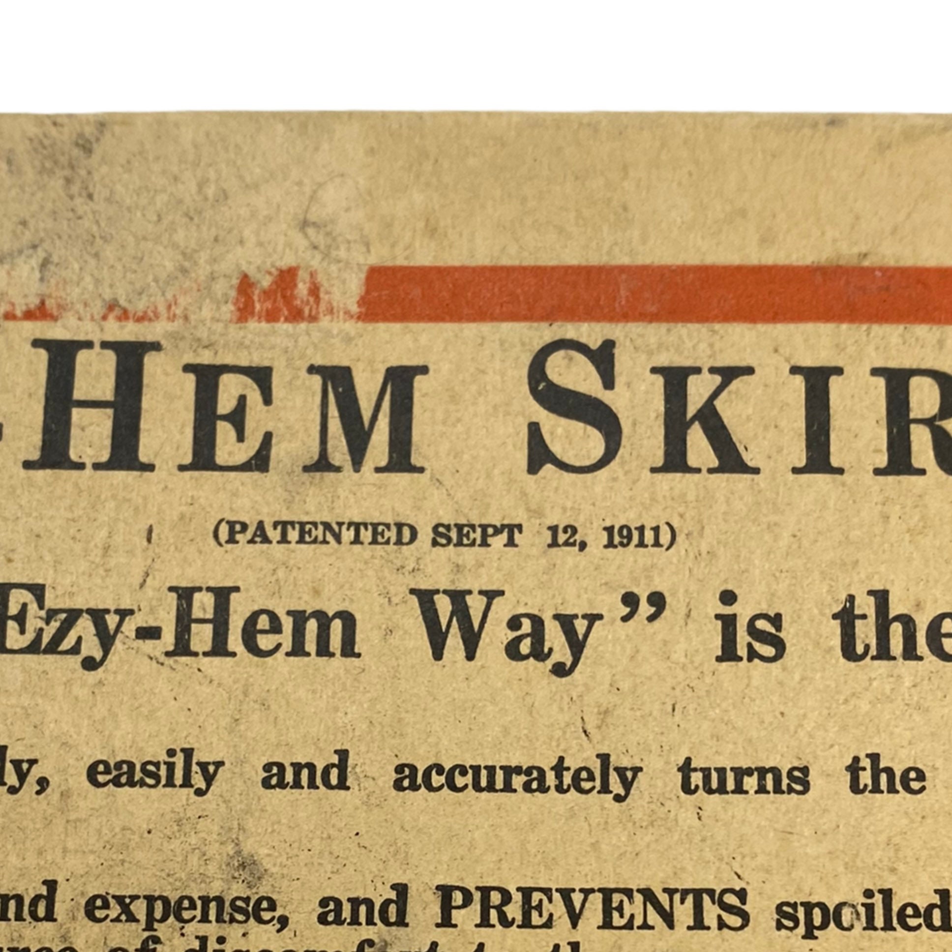 Antique Keyes Davis Co Ezy Hem Skirt Gauge with Box Patented Etsy